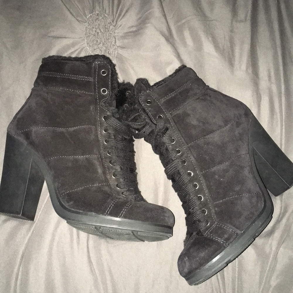 Prada wedge boots